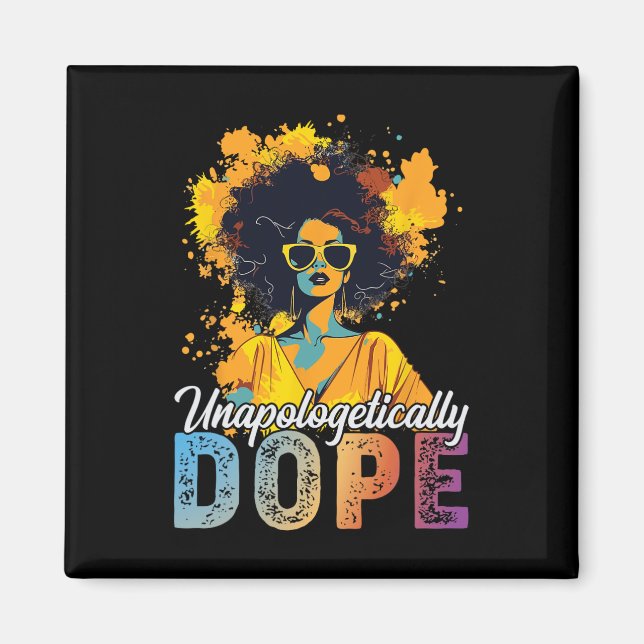 Black History Month African American Unapologetica Magnet (Framsidan)
