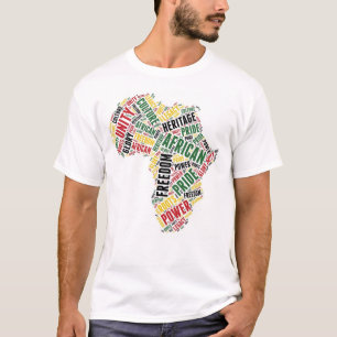 Black History Month African Continent Ord Art T Shirt