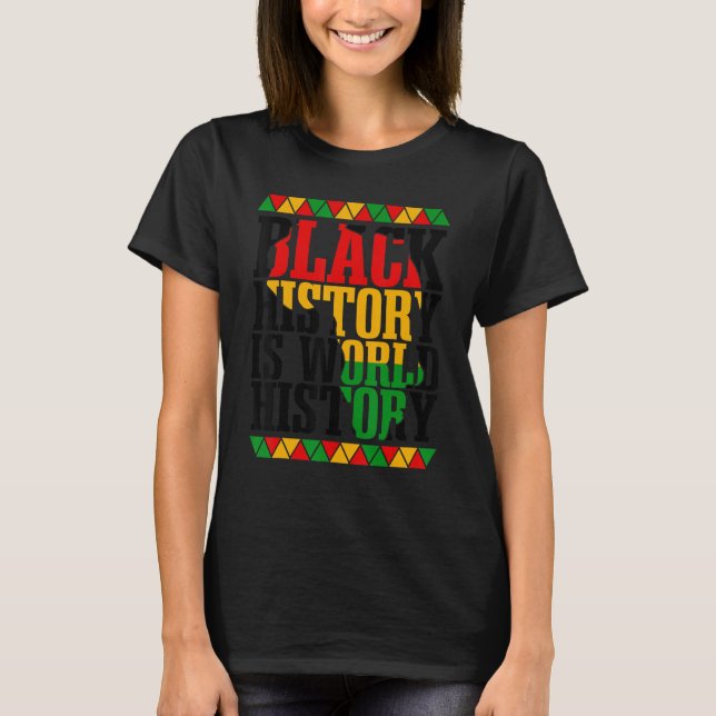 Black History Month African Heritage T Shirt (Framsida)