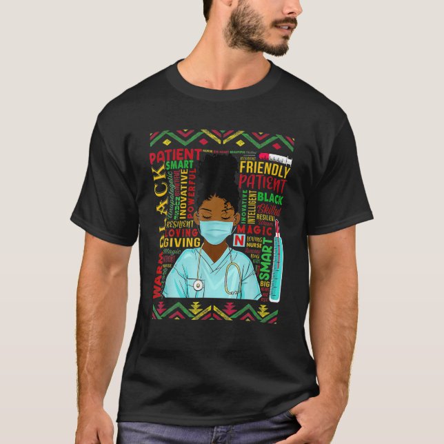 Black History Month African Manar Boys Afro Americ T Shirt (Framsida)