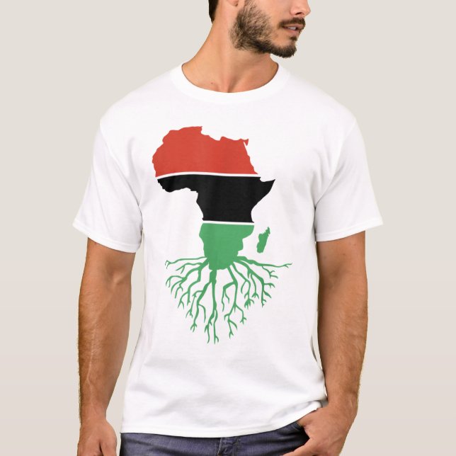 Black History Month African Roots Empowerment Mela T Shirt (Framsida)