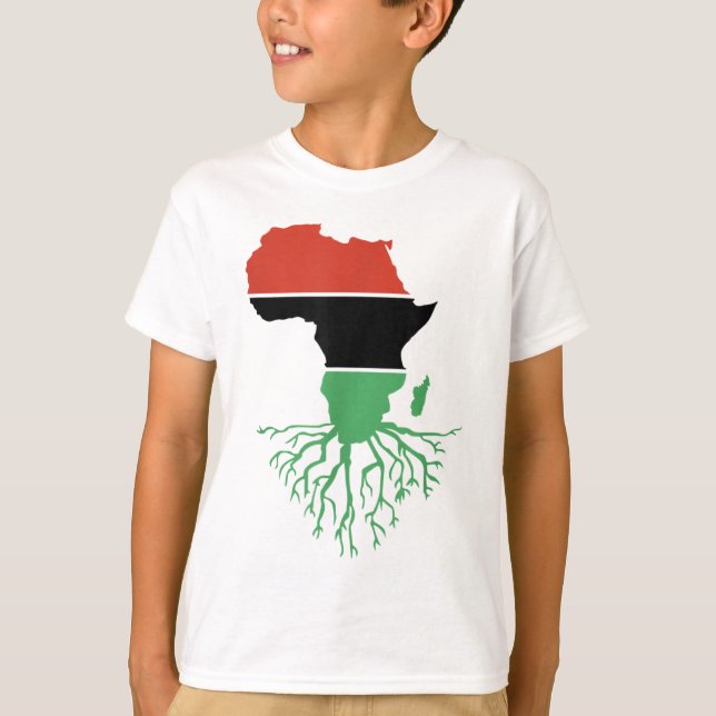 Black History Month African Roots Empowerment Mela T Shirt (Framsida)