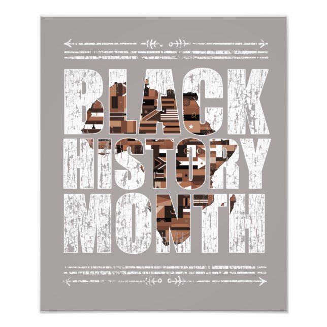 Black History Month African Roots. Fototryck (Framsidan)