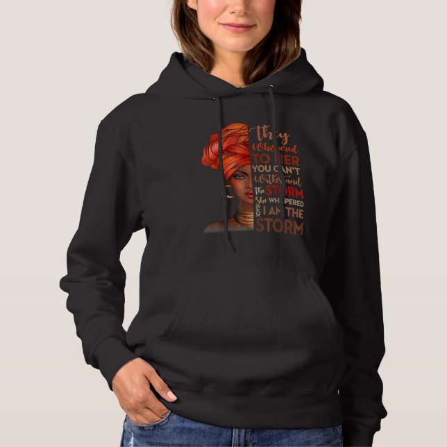 Black History Month African Woman Afro I Am The St T Shirt (Framsida)