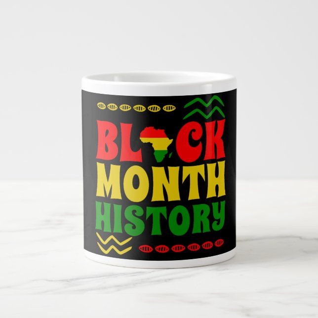 Black History Month, afrikansk american Jumbo Mugg (Framsidan)