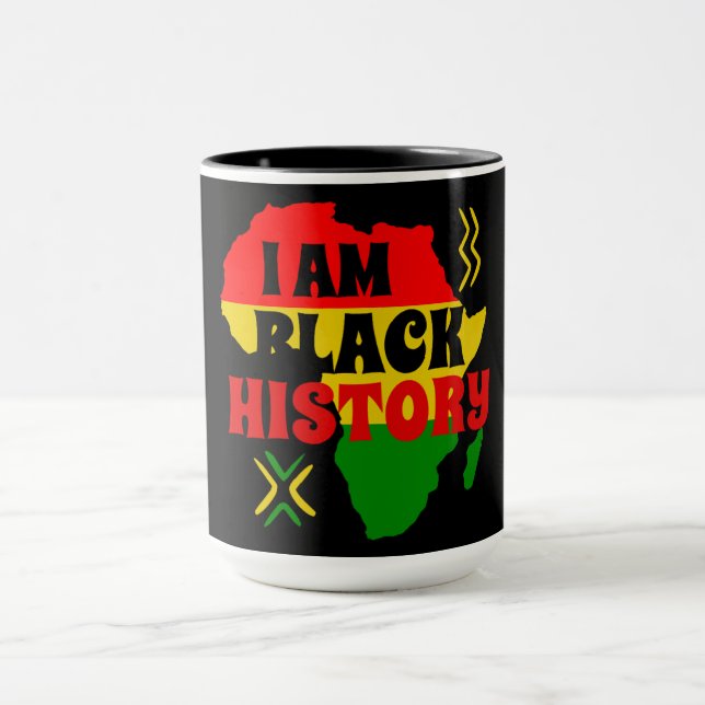 Black History Month, afrikansk american Mugg (Center)