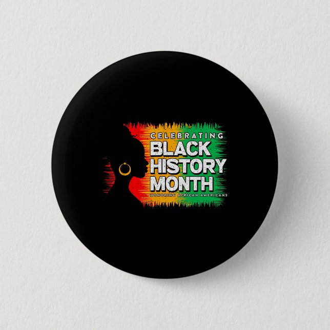 Black History Month Afro African American Juneteen Knapp (Framsida)