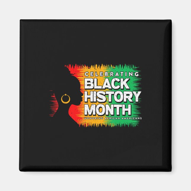 Black History Month Afro African American Juneteen Magnet (Framsidan)