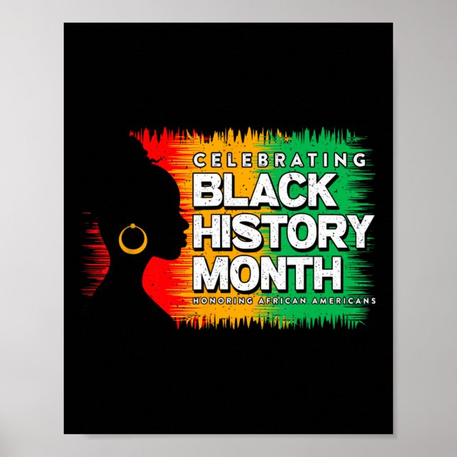Black History Month Afro African American Juneteen Poster (Framsidan)