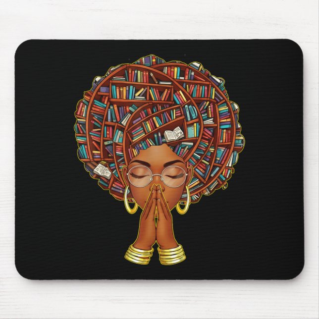 Black History Month Afro Book Lover Women Girls Li Musmatta (Framsidan)