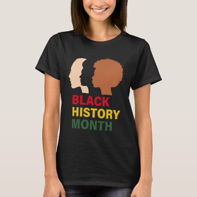 Black History Month Afro Girl Mamma Gift Afrika US T Shirt (Framsida)