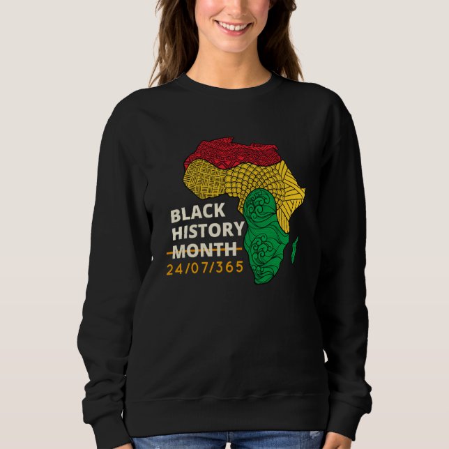 Black History Month Afro Melanin Black Women Afro  T Shirt (Framsida)