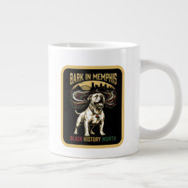 Black History Month American Bulldog Cultural Art Jumbo Mugg