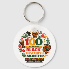 Black History Month Anniversary Nyckelring