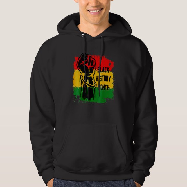 Black History Month BHM African Gift For Men, Wome Hoodie (Framsida)