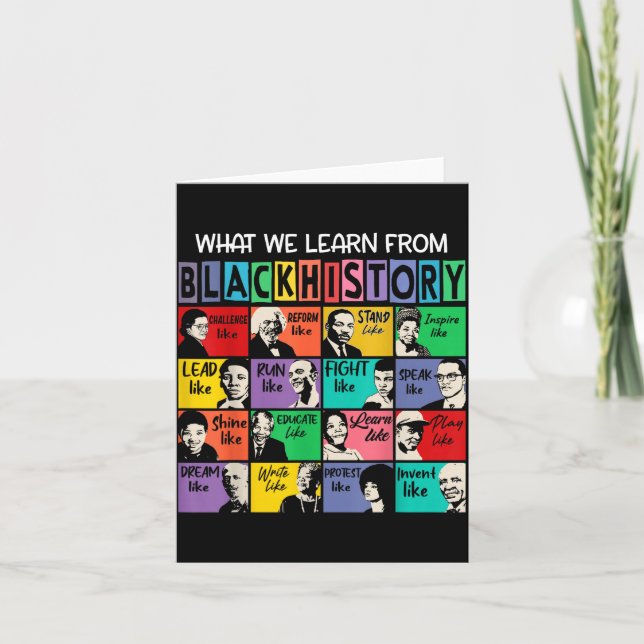 Black History Month Black Leaders African American Kort (Framsida)