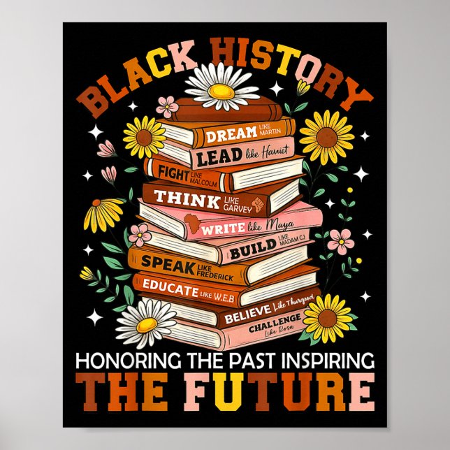 Black History Month Black Leaders African American Poster (Framsidan)