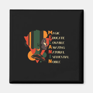 Black History Month Black Queen Education Women Magnet