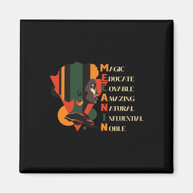 Black History Month Black Queen Education Women Magnet (Framsidan)