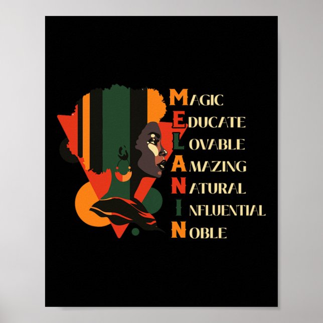 Black History Month Black Queen Education Women Poster (Framsidan)