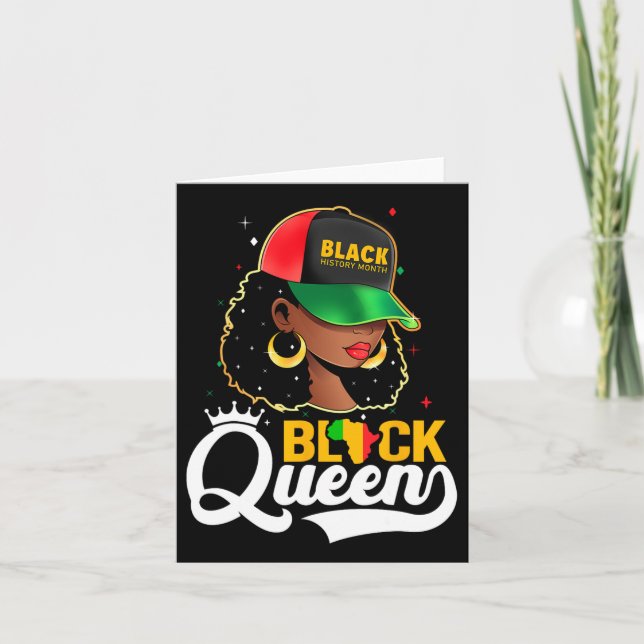 Black History Month Black Queen Kort (Framsida)