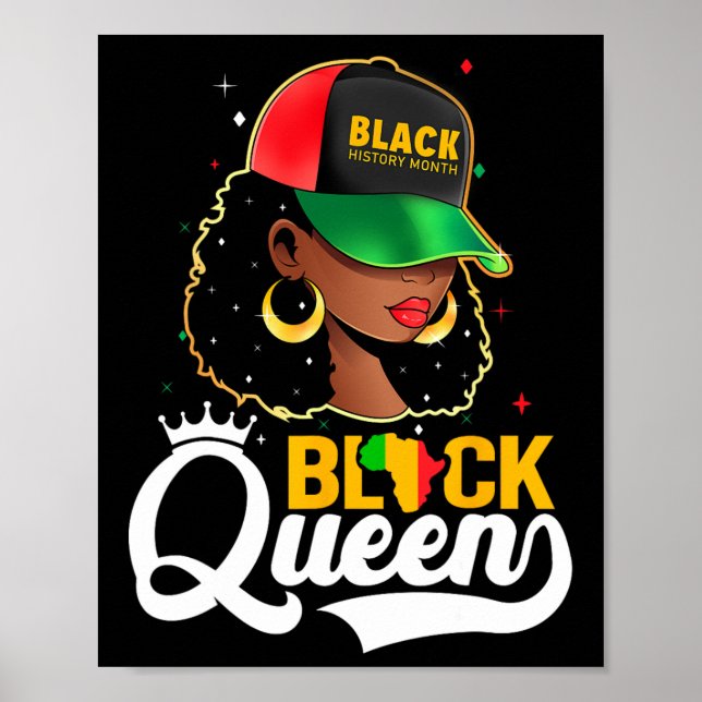 Black History Month Black Queen Poster (Framsidan)