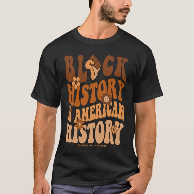 Black History Month  BLM Melanin Pride African Ame T Shirt (Framsida)