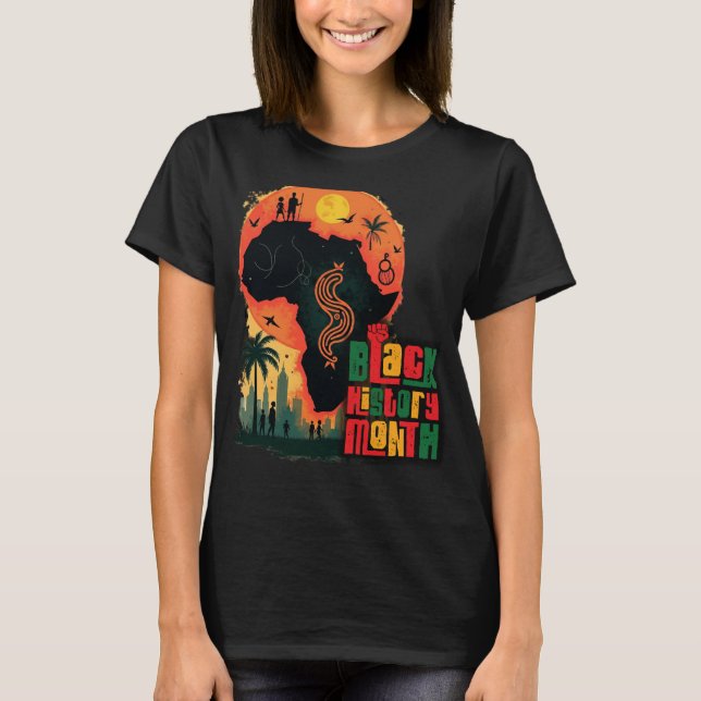 Black History Month Celebrates a Legacy T Shirt (Framsida)