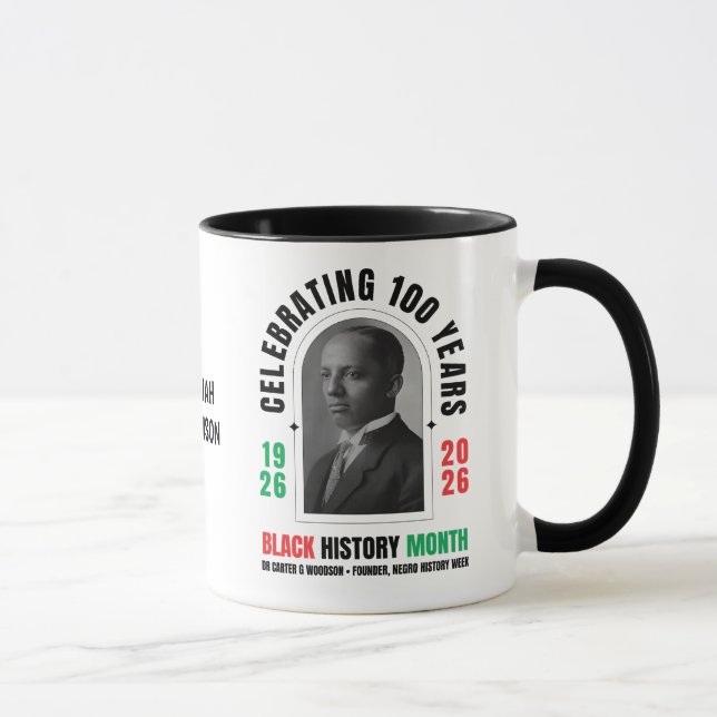 BLACK HISTORY MONTH Celebrating 100 Years BHM Mugg (Höger)