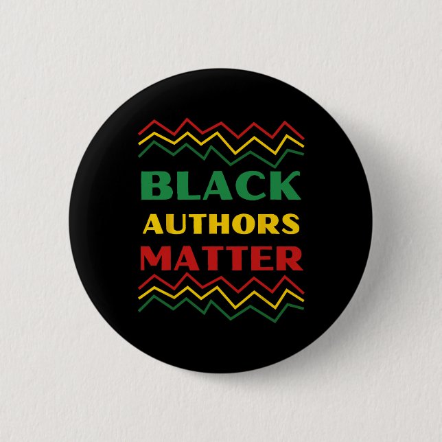 Black History Month-design - Svarta författares pr Knapp (Framsida)