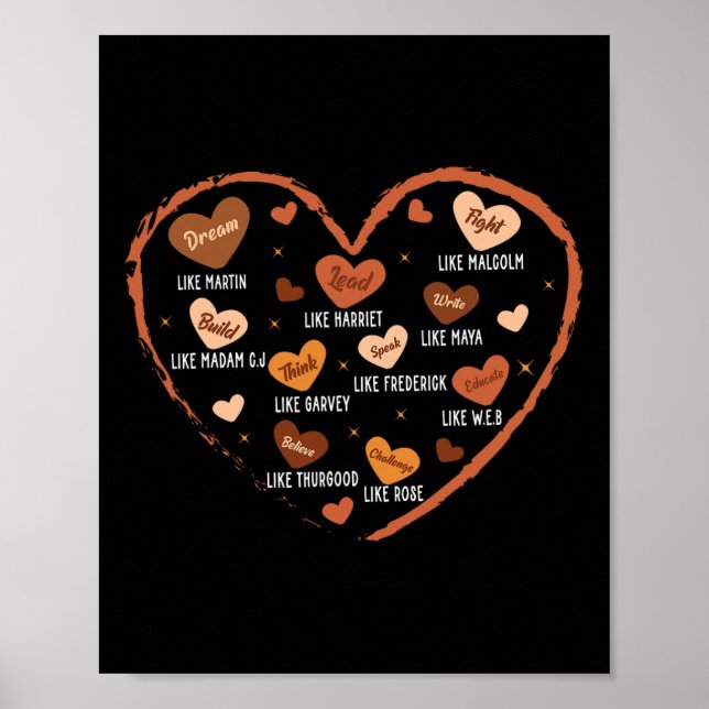 Black History Month Dream som Martin African Lead Poster (Framsidan)