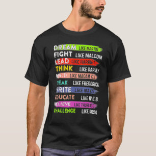 Black History Month Dream som Martin Lead som Ha T Shirt