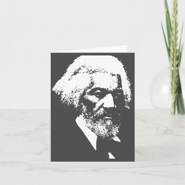 Black History Month Erick Dougl Silhouette T S  Kort (Framsida)