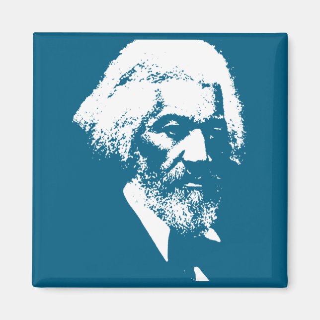 Black History Month Erick Dougl Silhouette T S  Magnet (Framsidan)