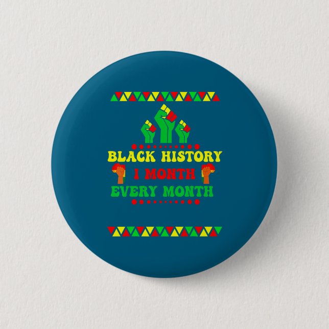 Black History Month Every Month  Knapp (Framsida)