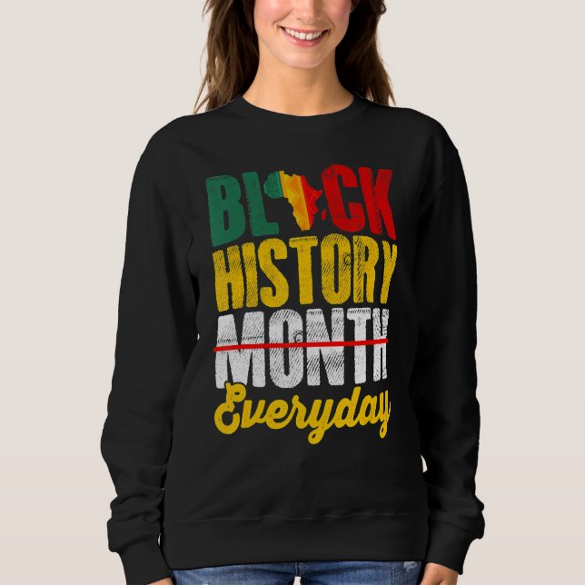 Black History Month Everyday African Melanin Black T Shirt (Framsida)
