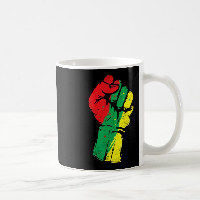 Black History Month Fist Black Power Women Manar K Kaffemugg (Höger)