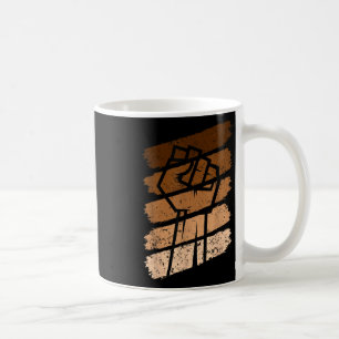 Black History Month Fist Vintage Women Boy Girl Ki Kaffemugg