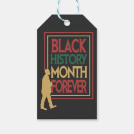 Black History Month Forever Typography Presentetikett