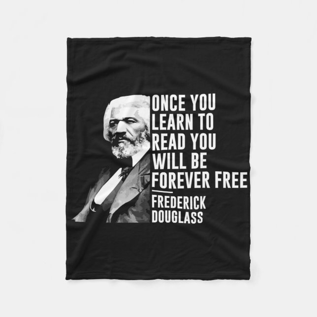 Black History Month Frederick Dougl Quote Blm Fleecefilt (Framsidan)