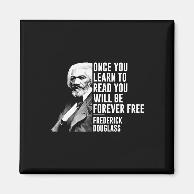 Black History Month Frederick Dougl Quote Blm Magnet (Framsidan)