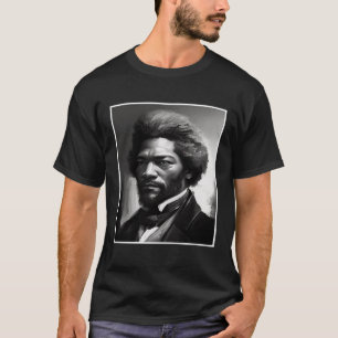 Black History Month Frederick Douglass Charcol Ci T Shirt
