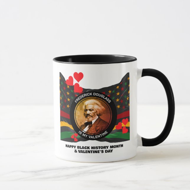 Black History Month FREDERICK DOUGLASS Valentine Mugg (Höger)