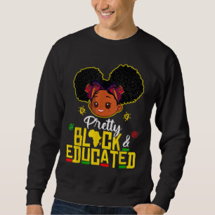 Black History Month Girls African Queen Ki Lång Ärmad Tröja