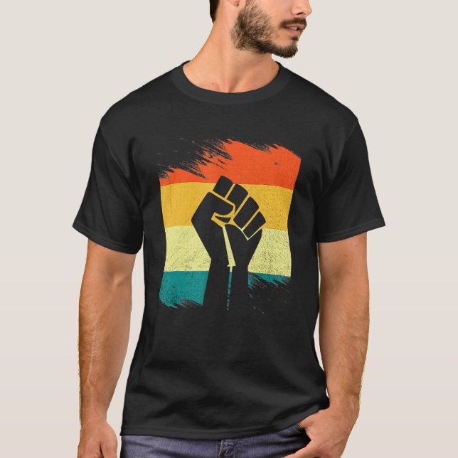 Black History Month Inspiring Black Leaders Power  T Shirt (Framsida)