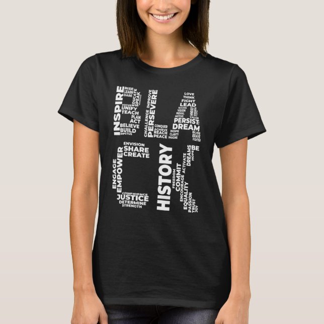 Black History Month Inspiring Leaders African Amer T Shirt (Framsida)