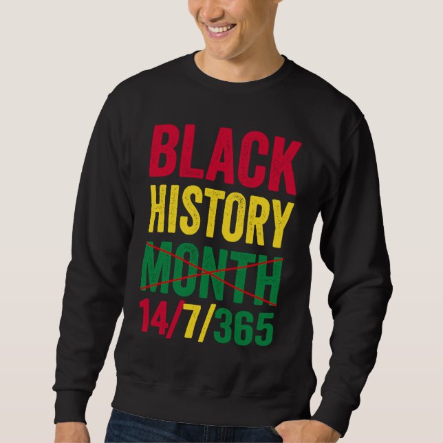 Black History Month Lång Ärmad Tröja (Framsida)