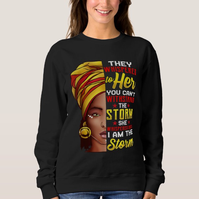 Black History Month Melanin African Woman Afro I'm T Shirt (Framsida)