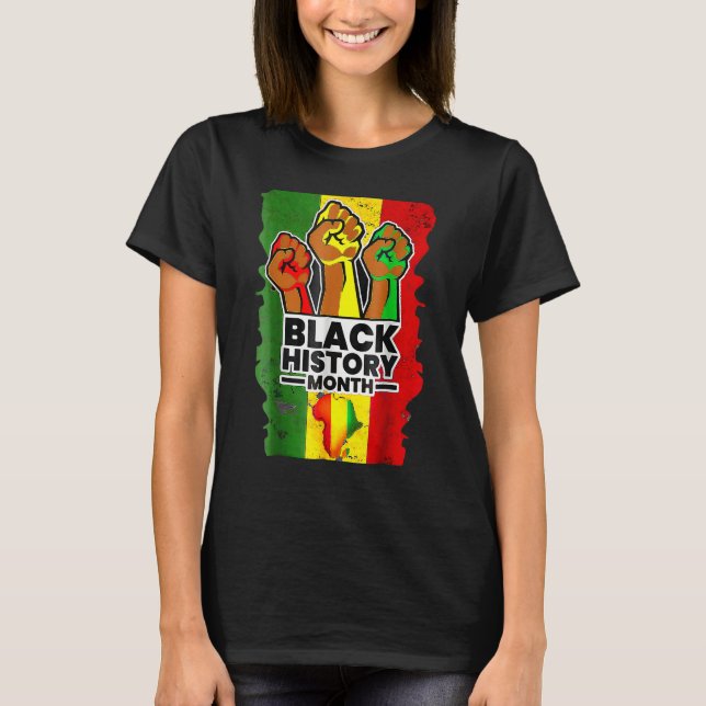 Black History Month Melanin Afro African Pride Men T Shirt (Framsida)