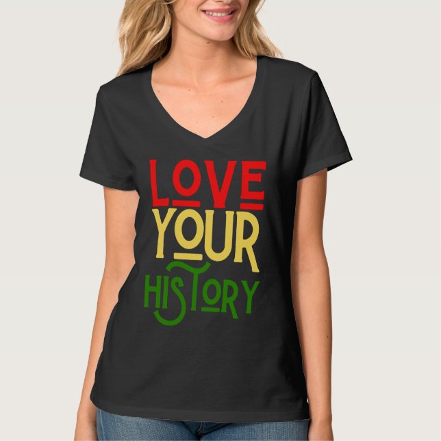 Black History Month Melanin Love Family & Communit T Shirt (Framsida)